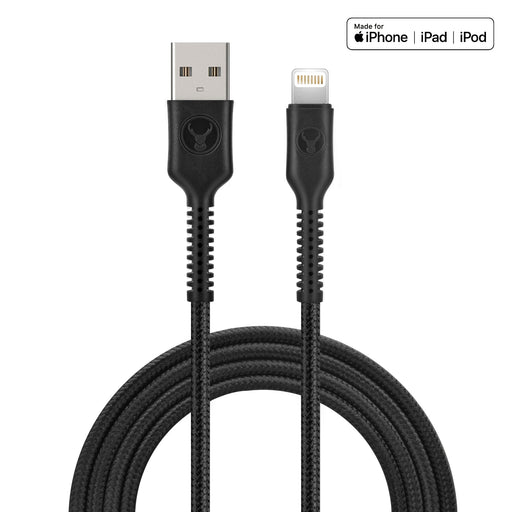Bonelk Long - Life Easy Grip USB - A To Lightning Cable 1.2m (Black) - Macfixit Australia