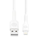 Bonelk Long - Life Easy Grip USB - A To Lightning Cable 1.2m (White) - Macfixit Australia