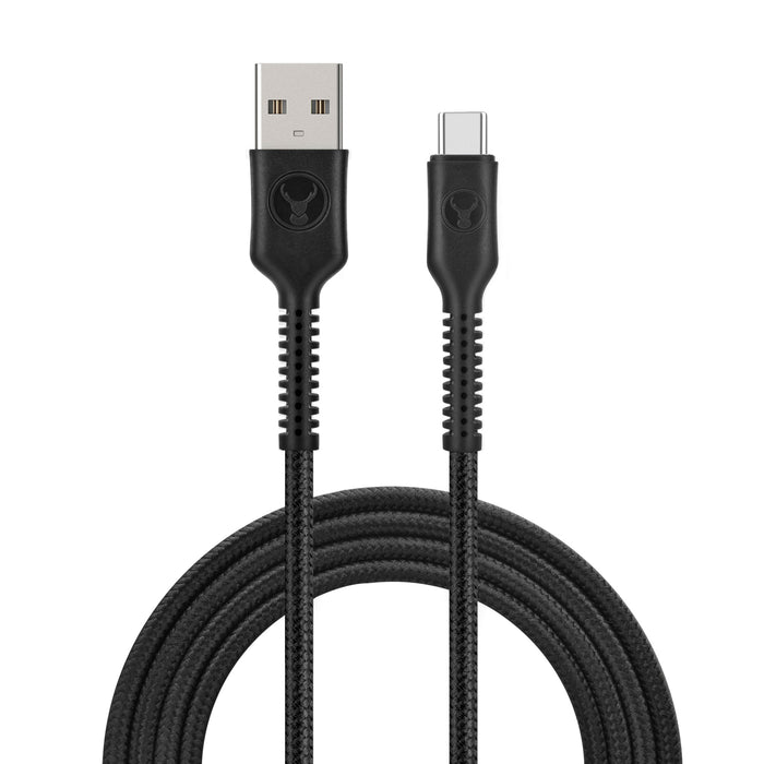 Bonelk Long - Life Easy Grip USB - A to USB - C Cable, 60W 1.2m (Black) - Macfixit Australia