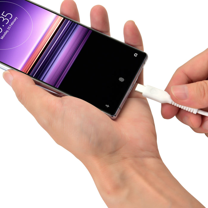 Bonelk Long - Life Easy Grip USB - C To USB - C Cable, 100W 1.2m (White) - Macfixit Australia