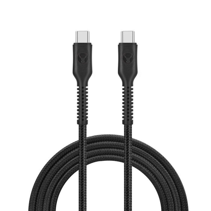 Bonelk Long - Life Easy Grip USB - C to USB - C Cable, 100W (Black) - 3 m - Macfixit Australia