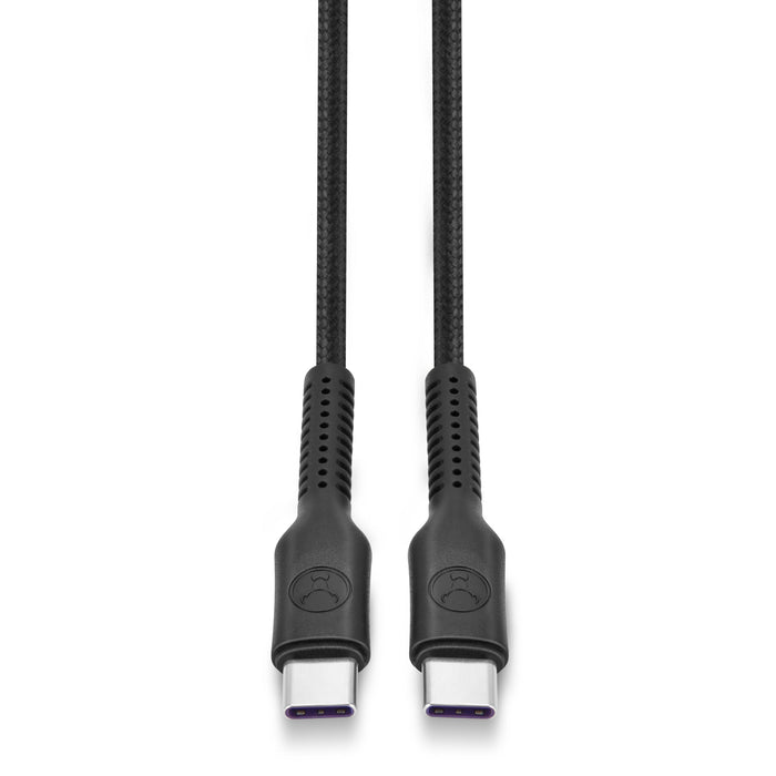 Bonelk Long - Life Easy Grip USB - C to USB - C Cable, 100W (Black) - 3 m - Macfixit Australia