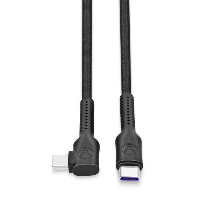 Bonelk Long - Life Easy Grip USB - C to USB - C Right Angle Cable, 100W 3 m (Black) - Macfixit Australia
