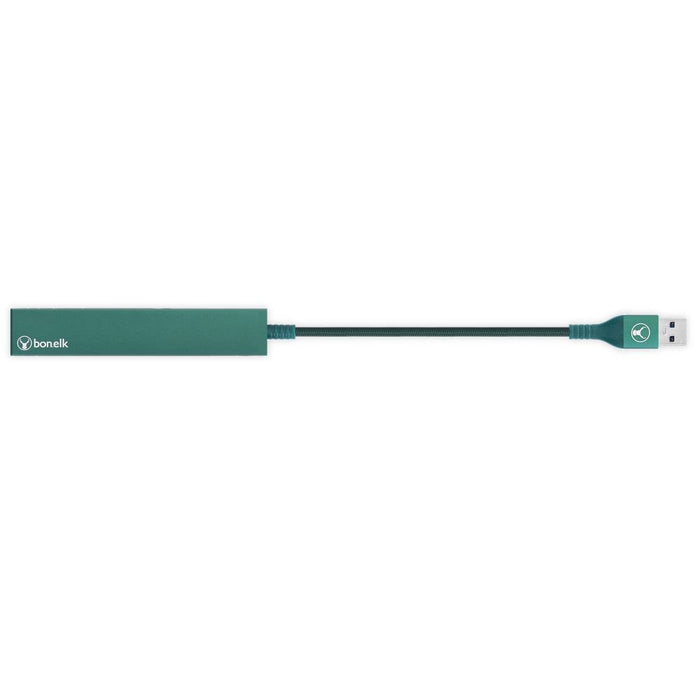 Bonelk Long - Life USB - A to 4 Port USB 3.0 Slim Hub (Green) - Macfixit Australia
