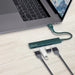 Bonelk Long - Life USB - A to 4 Port USB 3.0 Slim Hub (Green) - Macfixit Australia