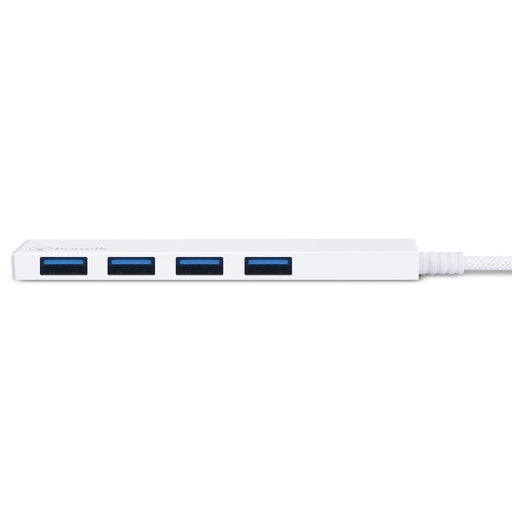 Bonelk Long - Life USB - A to 4 Port USB 3.0 Slim Hub (White) - Macfixit Australia