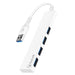 Bonelk Long - Life USB - A to 4 Port USB 3.0 Slim Hub (White) - Macfixit Australia