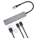 Bonelk Long - Life USB - C 4 - in - 1 Multiport Slim Hub (Space Grey) - Macfixit Australia