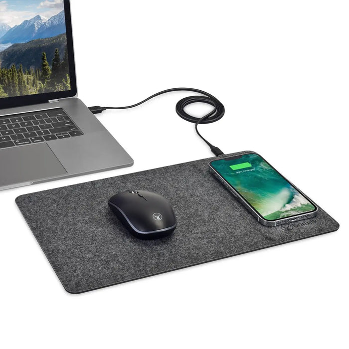 Bonelk Mouse Mat Qi Pro (Grey) - Macfixit Australia