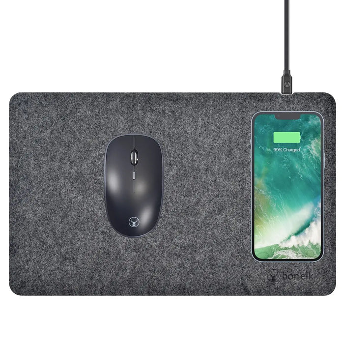 Bonelk Mouse Mat Qi Pro (Grey) - Macfixit Australia