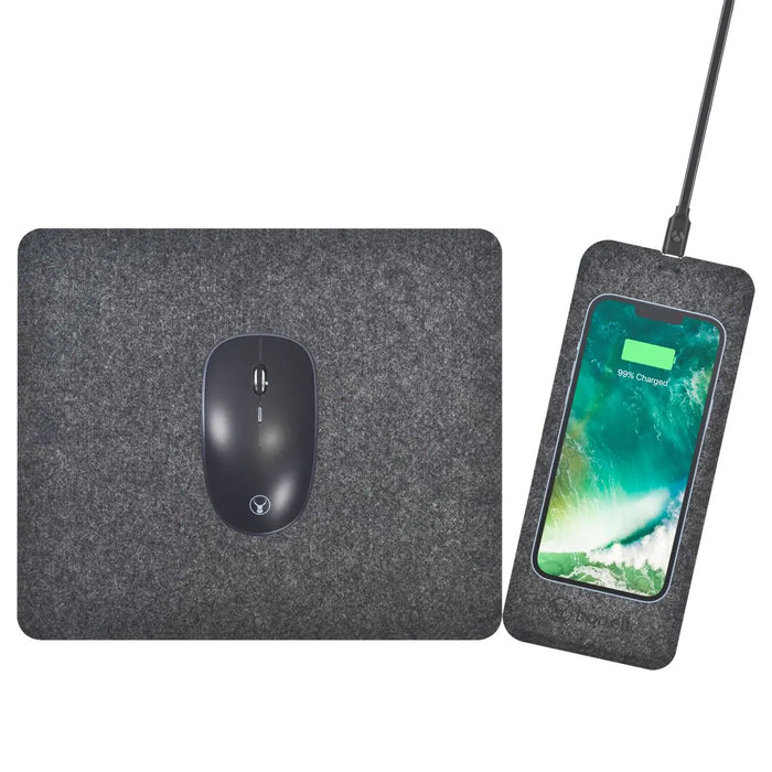 Bonelk Mouse Mat Qi Split (Grey) - Macfixit Australia