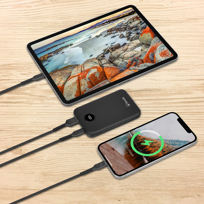 Bonelk Power Bank Mini 10,000mAh, PD20W / QC 22.5W (Black) - Macfixit Australia