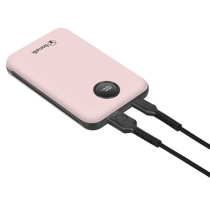 Bonelk Power Bank Mini 10,000mAh, PD20W / QC 22.5W (Pink) - Macfixit Australia