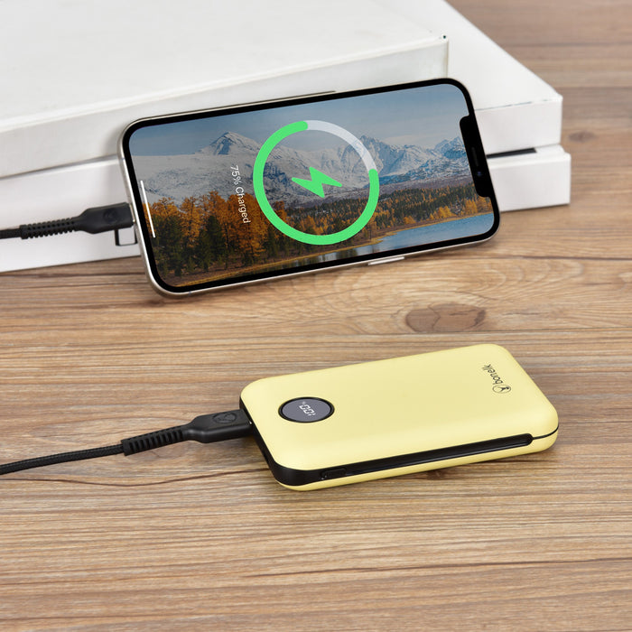 Bonelk Power Bank Mini 10,000mAh, PD20W / QC 22.5W (Yellow) - Macfixit Australia