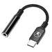 Bonelk USB - C to 3.5mm Long - Life Adapter (Black) - Macfixit Australia