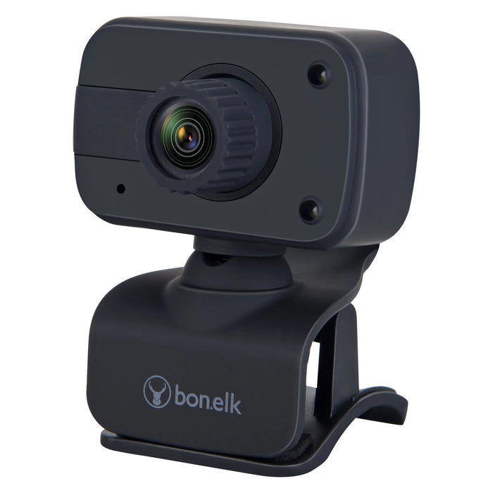 Bonelk USB Webcam, Clip On, 1080p (Black) - Macfixit Australia