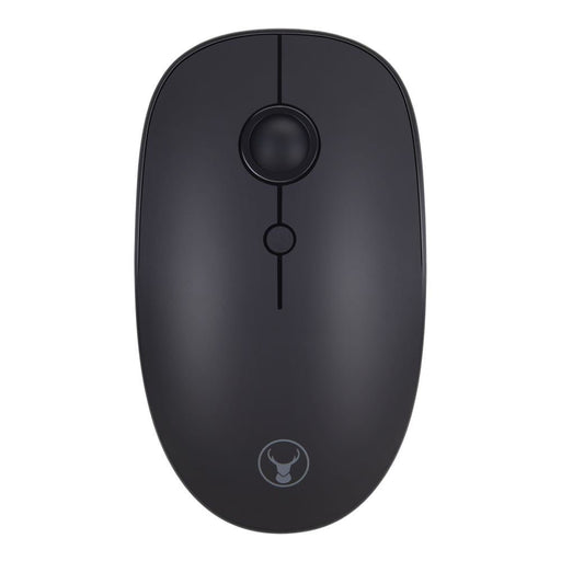 Bonelk Wireless Round Scroll 4D Mouse, 800 - 1600 DPI, M - 257 (Black) - Macfixit Australia