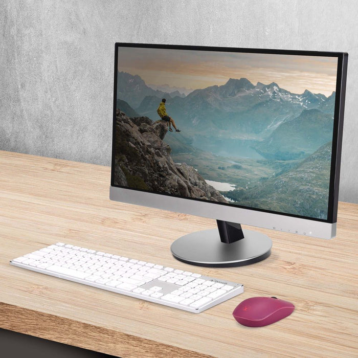 Bonelk Wireless Round Scroll 4D Mouse, 800 - 1600 DPI, M - 257 (Red) - Macfixit Australia