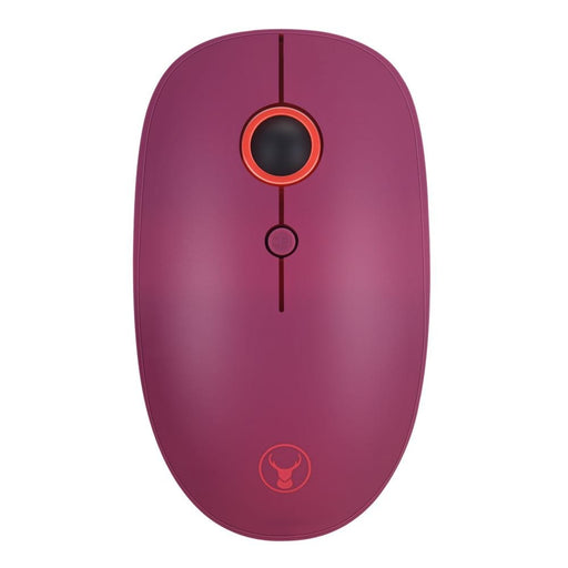 Bonelk Wireless Round Scroll 4D Mouse, 800 - 1600 DPI, M - 257 (Red) - Macfixit Australia
