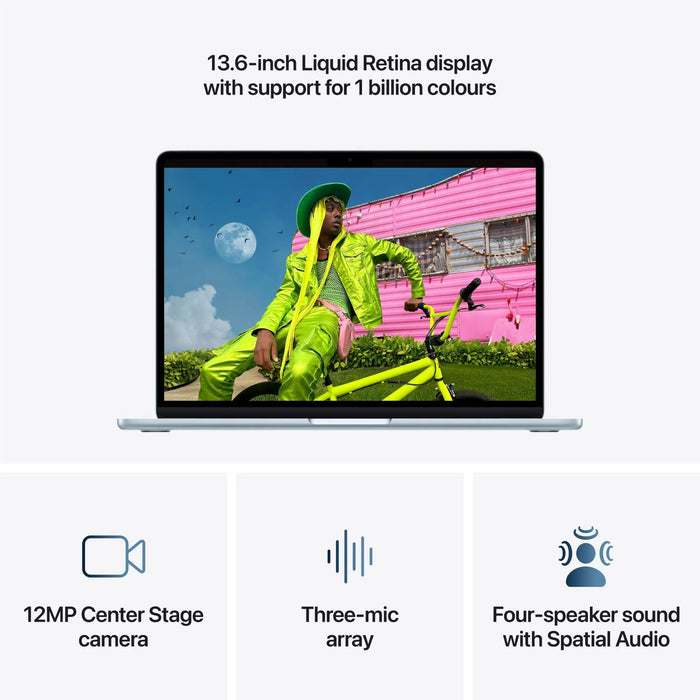 Brand New - MacBook Air (13-inch, M5) - 10C CPU, 10C GPU, 16GB, 1TB - Sky Blue - Macfixit Australia