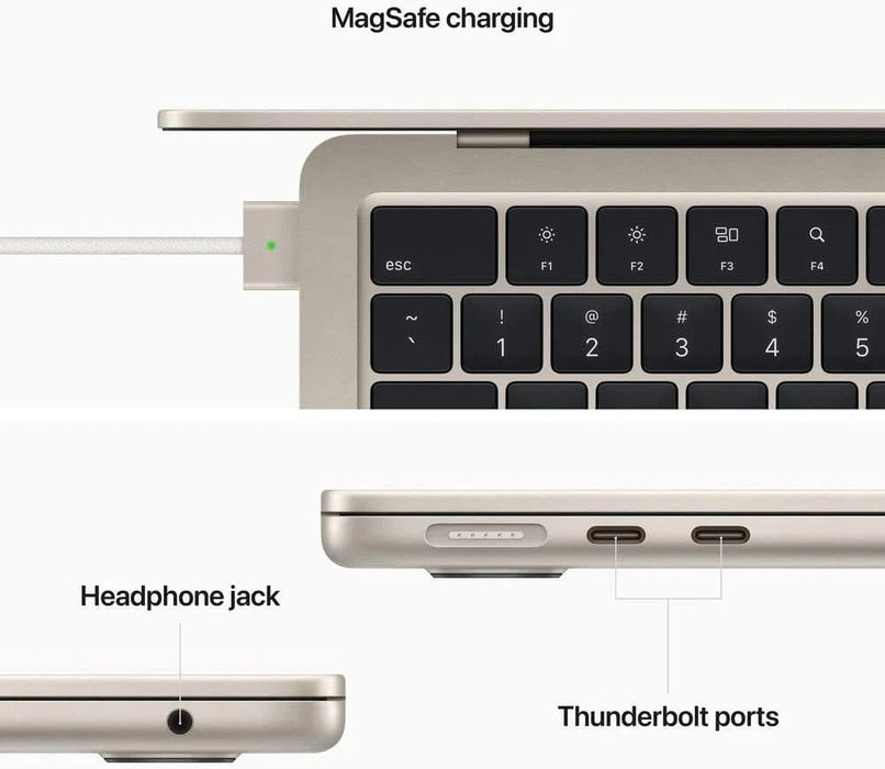 Brand New Open Box - MacBook Air (13 - inch, M4, 2025) - 10C CPU, 10C GPU, 16GB RAM, 256GB SSD Storage - Starlight - Macfixit Australia