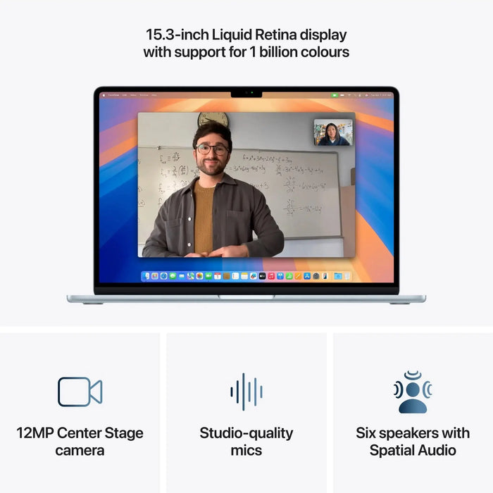 Brand New Open Box – MacBook Air (15 - inch, M4, 2025) - 10C CPU, 10C GPU, 16GB, 1TB SSD Storage - Sky Blue | Battery: 100% | Apple Warnty: 24/03/2028 - Macfixit Australia