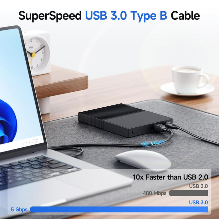 Cable Matters USB - C to USB - B 3.0 Cable – 1m - Macfixit Australia