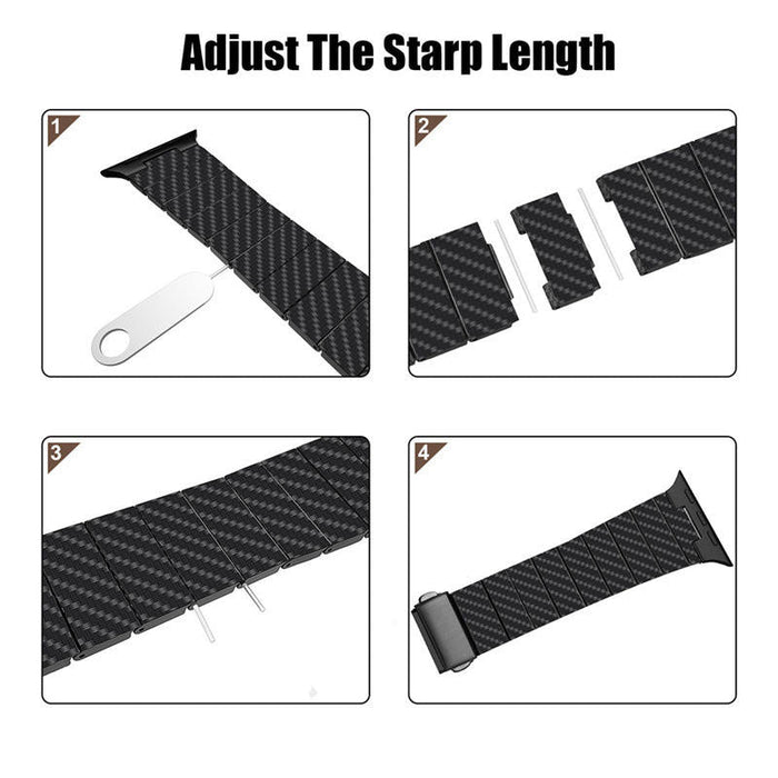Carbon Fibre Band for Apple Watch - Dark Green - Macfixit Australia