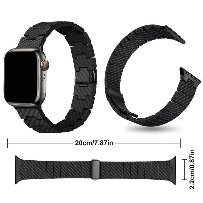 Carbon Fibre Band for Apple Watch - Dark Green - Macfixit Australia