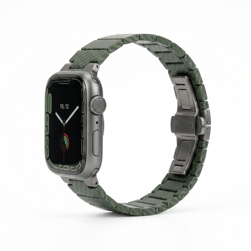 Carbon Fibre Band for Apple Watch - Dark Green - Macfixit Australia