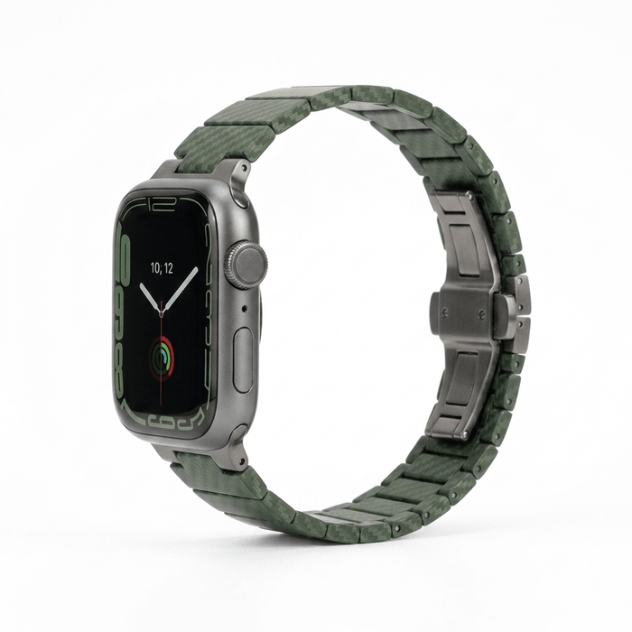 Carbon Fibre Band for Apple Watch - Dark Green - Macfixit Australia