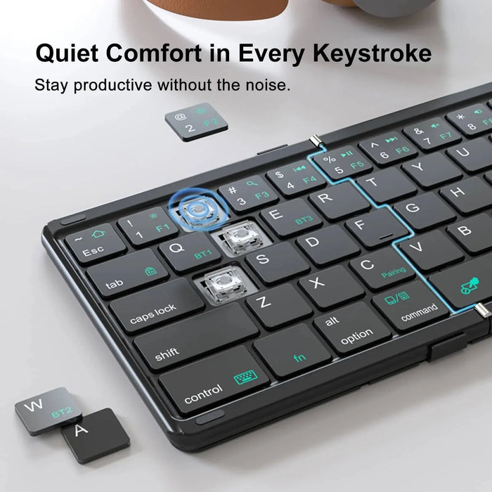 Cube Pocket Foldable Bluetooth Keyboard with Touchpad - Macfixit Australia