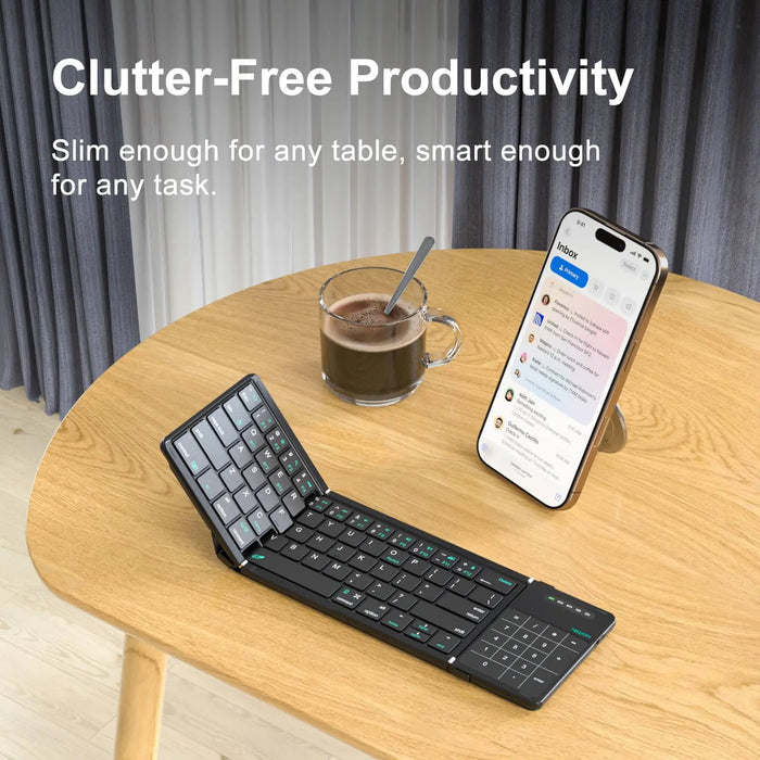 Cube Pocket Foldable Bluetooth Keyboard with Touchpad - Macfixit Australia
