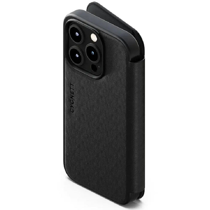 Cygnett MagWallet Apple iPhone 15 Pro (6.1") Leather Wallet Case - Black - Macfixit Australia