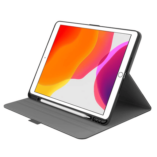 Cygnett TekView Apple iPad (10.2") (9th/8th/7th Gen) Case - Grey/Black, Apple Pencil Holder,360° Protection,Perfect fit - Macfixit Australia