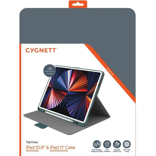 Cygnett TekView Apple iPad Air (11") (M2/M3) /iPad Pro (11") (5th/4th/3rd/2nd/1st Gen) Case - Emerald - Macfixit Australia