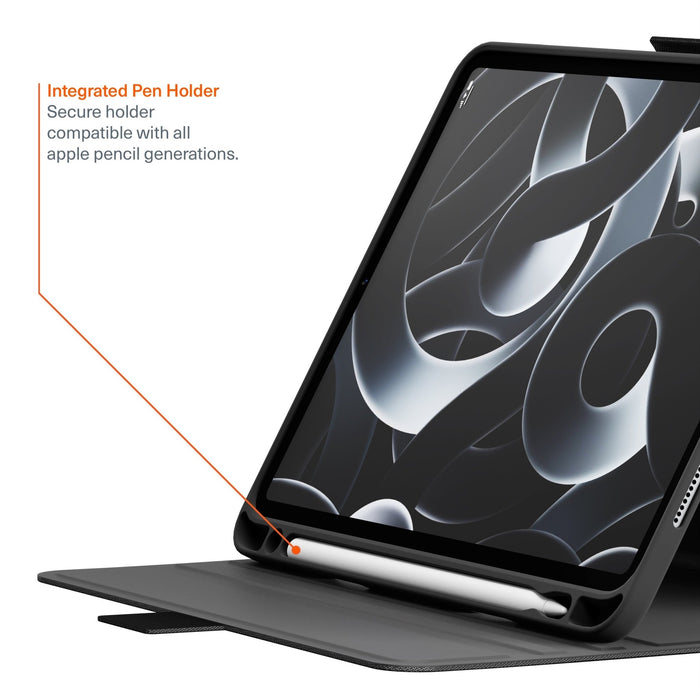 Cygnett TekView Apple iPad Air (13") (M2/M3) / iPad Pro "12.9" (6th/5th/4th/2nd/3rd Gen) Case - Black,Multi Viewing Stand - Macfixit Australia