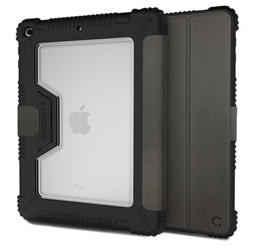 Cygnett WorkMate Evolution Apple iPad (10.2") (9th/8th/7th Gen) Protective Case - Black/Charcoal, 360° Protection - Macfixit Australia