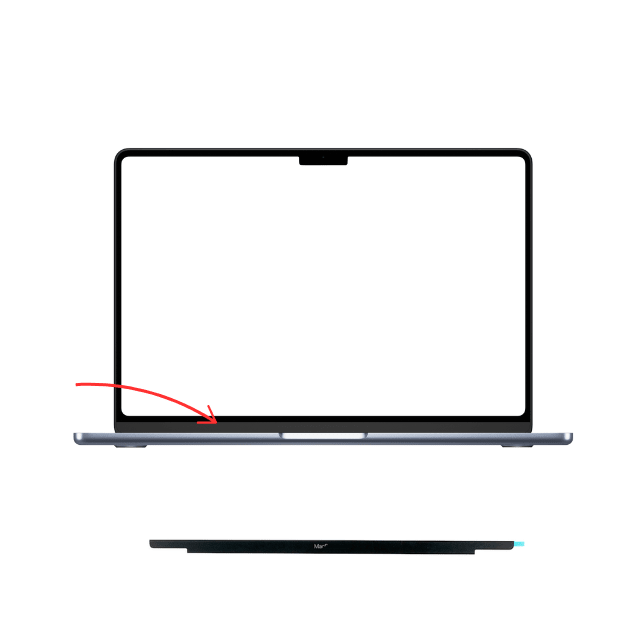 Display Bezel For MacBook Air 13" M2/M3 - A2681/3113 - Macfixit Australia
