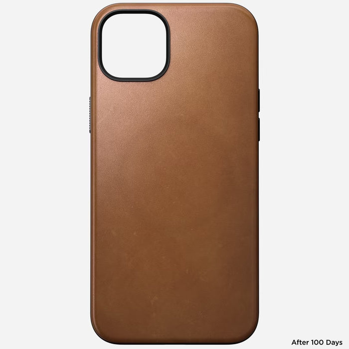 Nomad - Modern Leather Case - iPhone 15 Plus - English Tan
