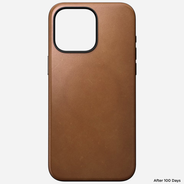 Nomad - Modern Leather Case - iPhone 15 Pro Max - English Tan