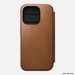 Nomad - Modern Leather Folio Case - iPhone 15 Pro - English Tan