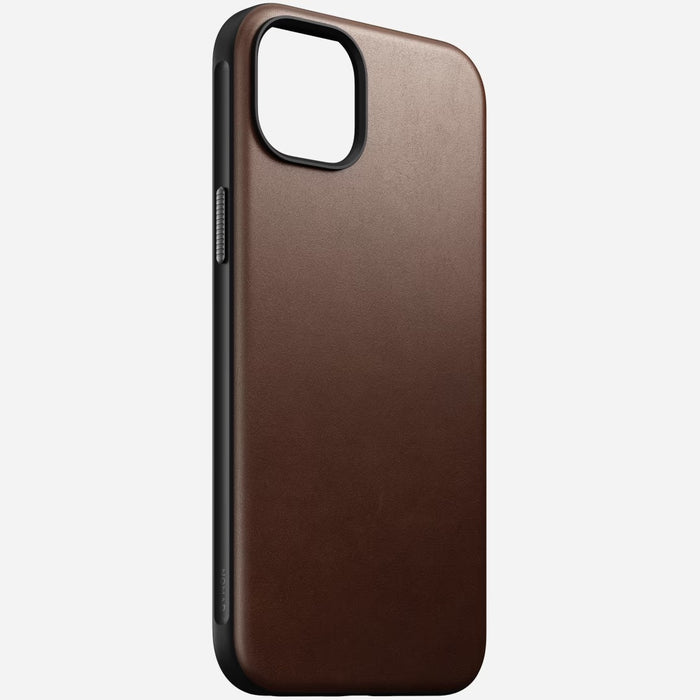 Nomad - Modern Leather Case - iPhone 15 Plus - Brown