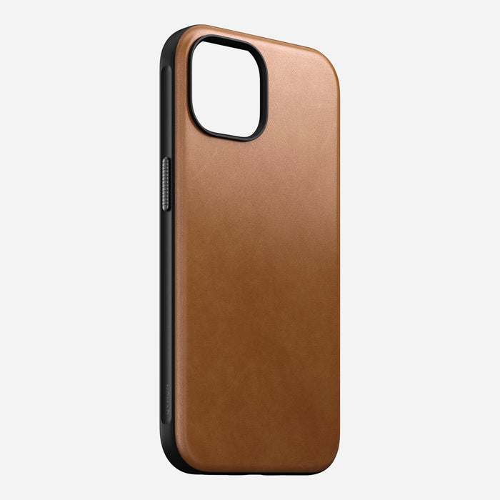 Nomad - Modern Leather Case - iPhone 15 - English Tan