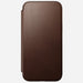Nomad - Modern Leather Folio Case - iPhone 15 Plus - Brown