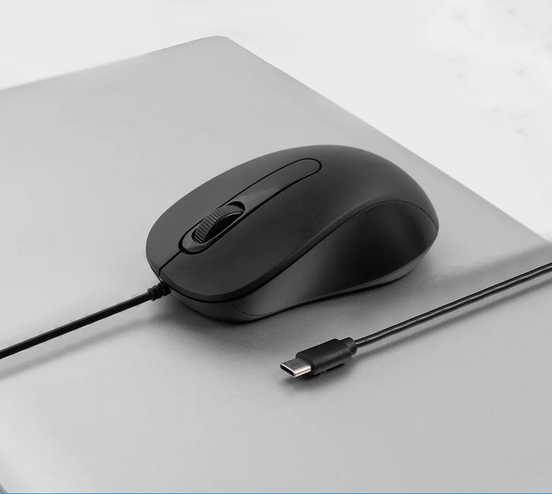 Ergonomic Silent Type C Wired Mouse - Macfixit Australia