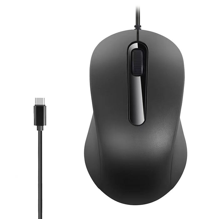 Ergonomic Silent Type C Wired Mouse - Macfixit Australia