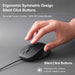 Ergonomic Silent Type C Wired Mouse - Macfixit Australia