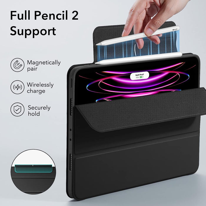 ESR for iPad Pro 12.9 Case (2022/2021/2020, 6th/5th/4th Gen) with Rebound Magnetic Case and Apple Pencil support. - Macfixit Australia