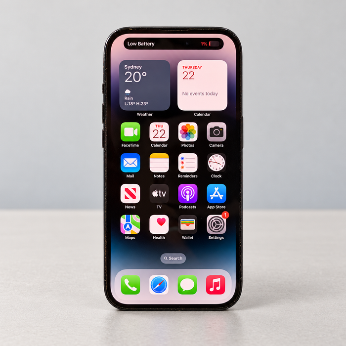 Refurbished iPhone 14 Pro, 128GB - Space Black - 1 Year Warranty Macfixit Australia